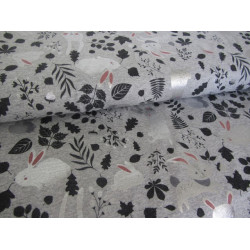 REST 46cm Jersey Glitzer - Häschen grau silber